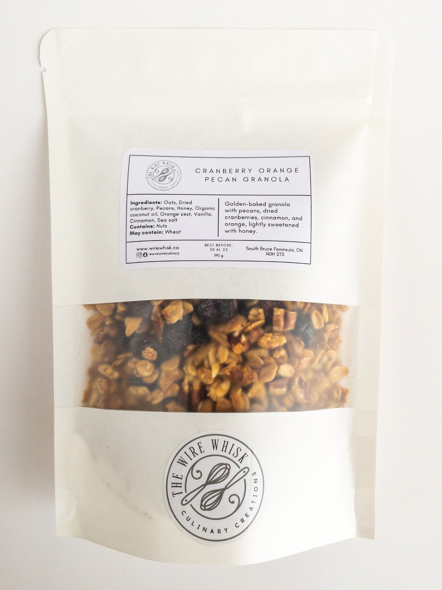 Cranberry Orange Pecan Granola