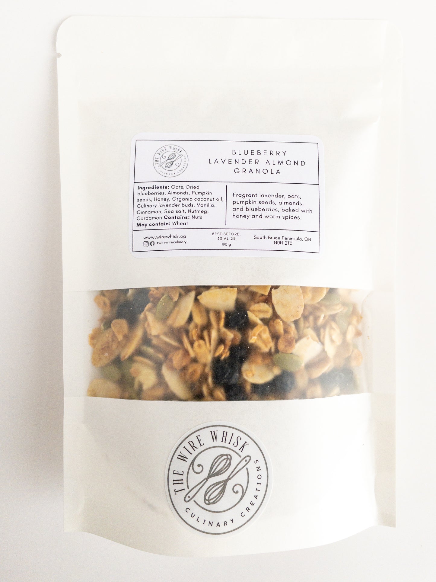 Blueberry Lavender Almond Granola