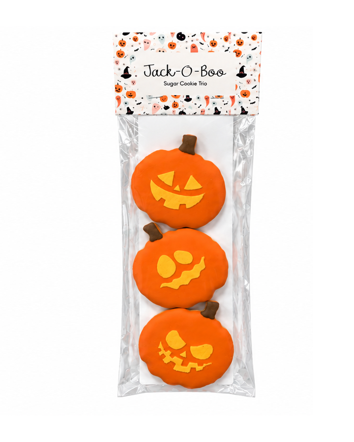 Jack-O-Boo Sugar Cookie Trio