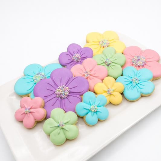 Pastel Blossoms Sugar Cookies