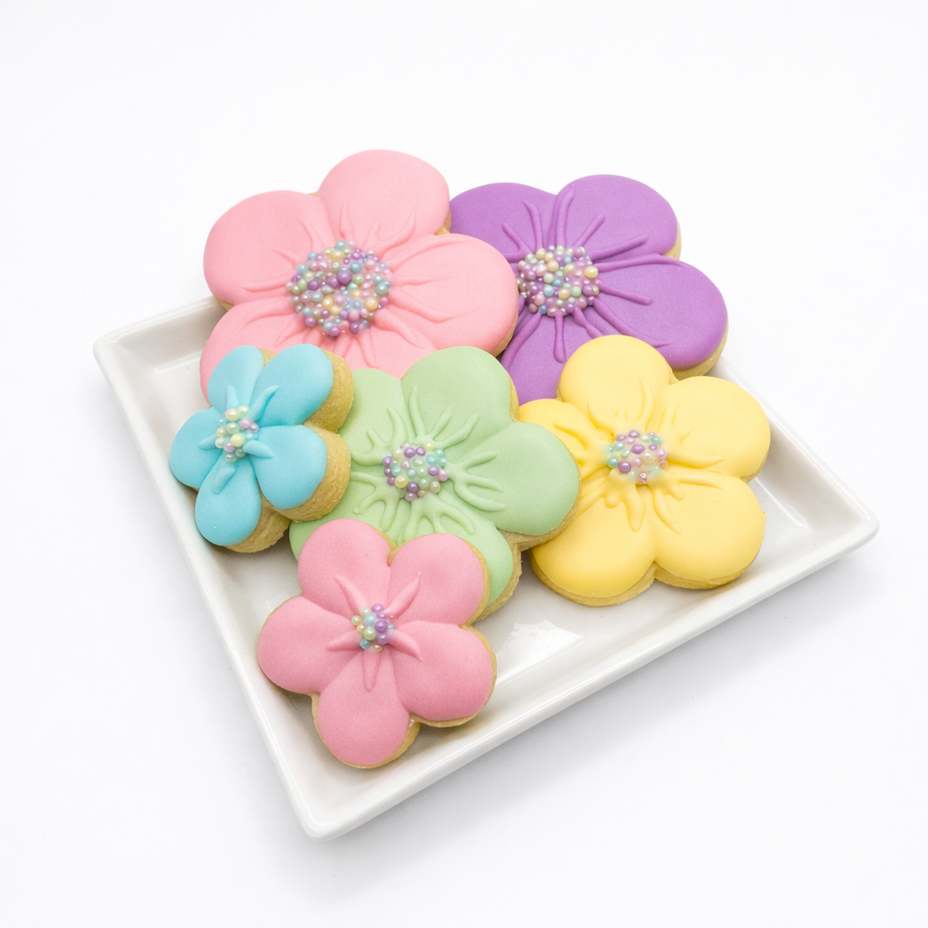 Pastel Blossoms Sugar Cookies