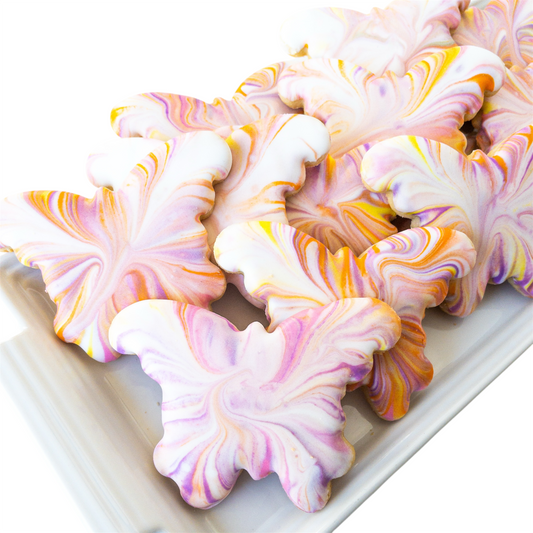Beautiful Butterflies Marbled Sugar Cookies