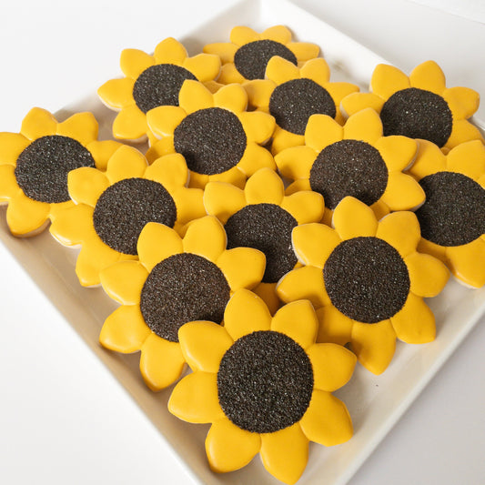 Sunflower Sugar Cookies
