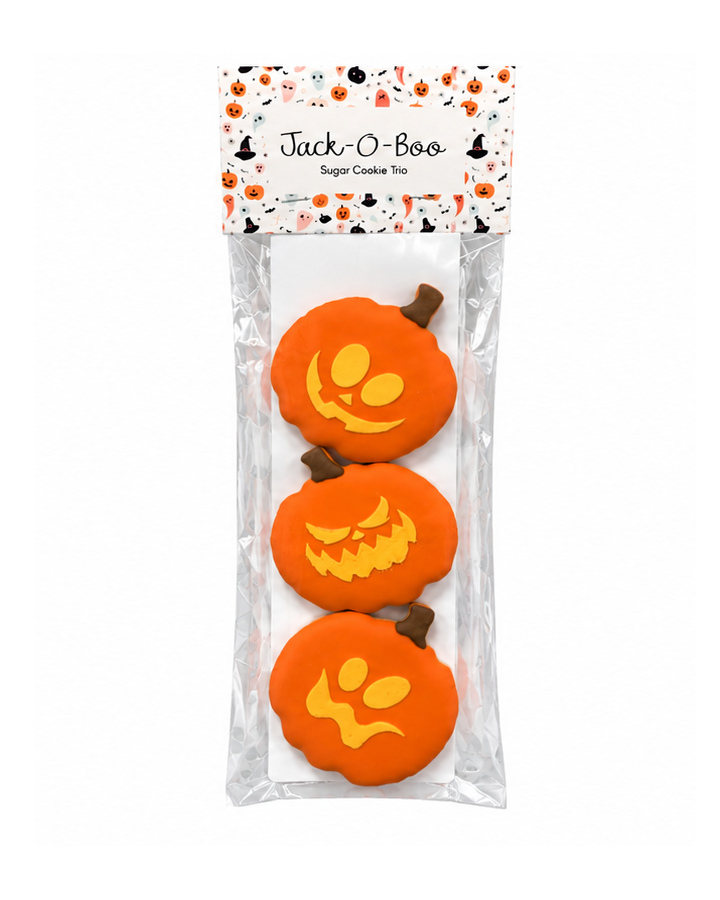 Jack-O-Boo Sugar Cookie Trio