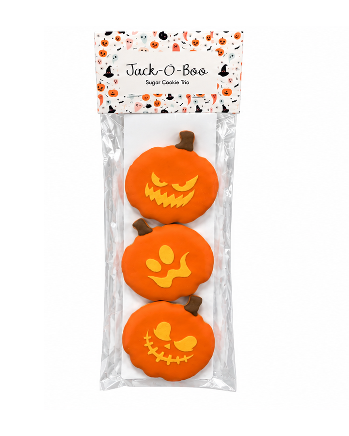 Jack-O-Boo Sugar Cookie Trio